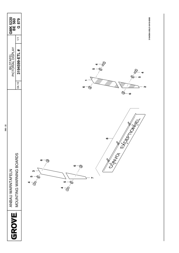 Grove GMK 5220 Crane Spare Parts List 2010 DE EN-2