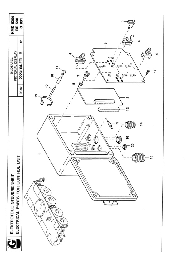 Grove GMK 6200 Crane Spare Parts List 1995 EN DE-2