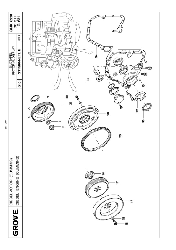 Grove GMK 6220 Crane Spare Parts List 2001-07 DE EN-2