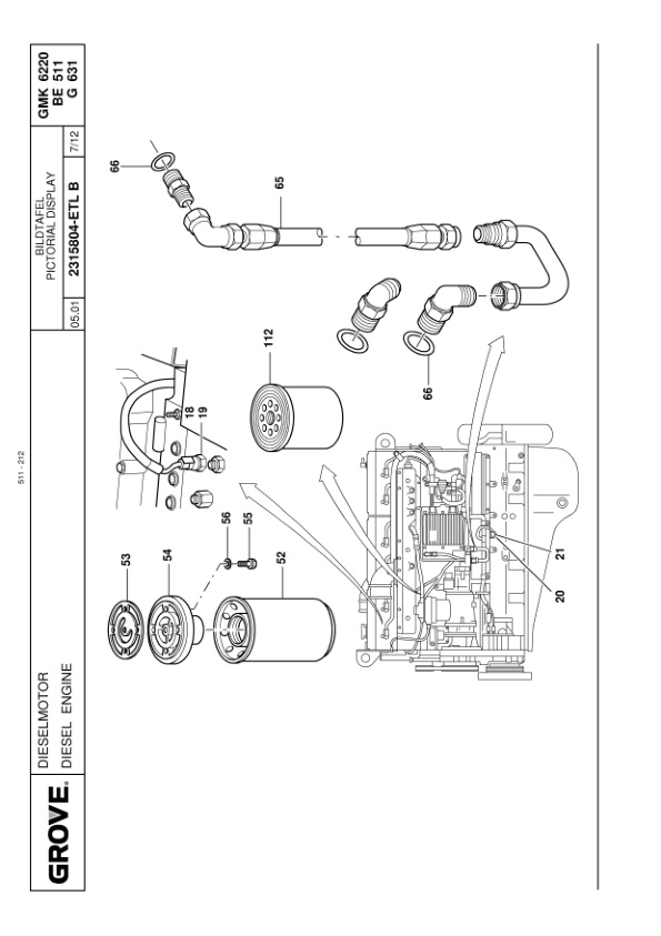 Grove GMK 6220-L Crane Spare Parts List 3066608 2002 EN DE-2