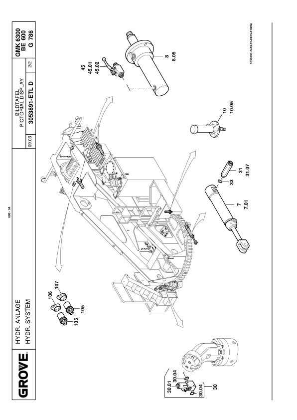 Grove GMK 6300 Crane Spare Parts List 2006 DE EN-3