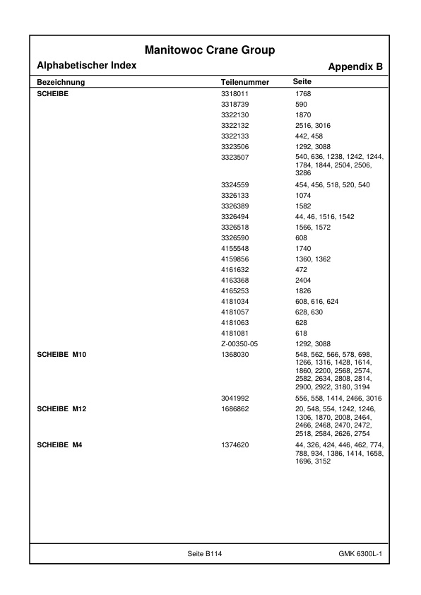 Grove GMK 6300L-1 Crane Spare Parts Catalog 4170798 2018 DE-2