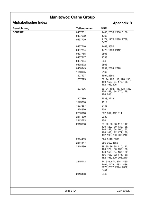 Grove GMK 6300L-1 Crane Spare Parts Catalog 4175478 2018 DE-2