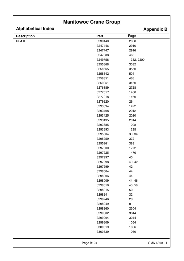 Grove GMK 6300L-1 Crane Spare Parts Catalog 4175478 2018 EN-2