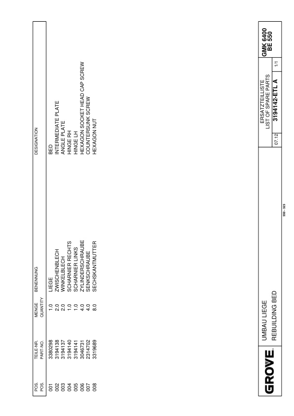 Grove GMK 6400 Crane Spare Parts List 2013 DE EN-2