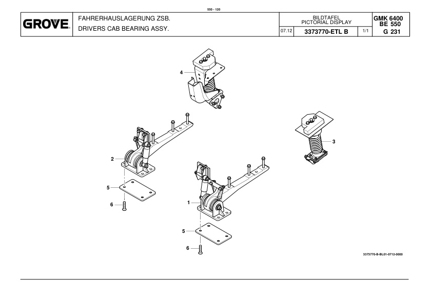 Grove GMK 6400 Crane Spare Parts List 2013 DE EN-3