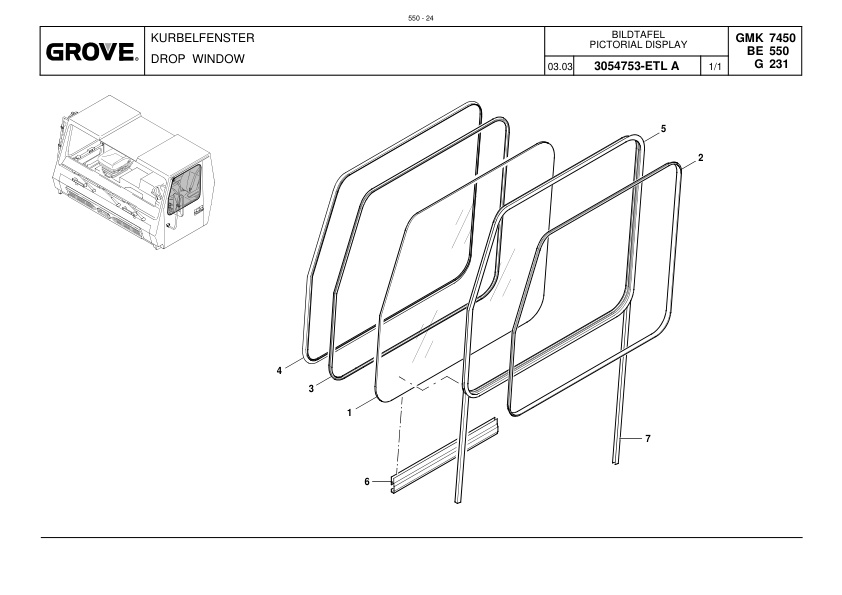 Grove GMK 7450 Crane Spare Parts List 2003 DE EN-2