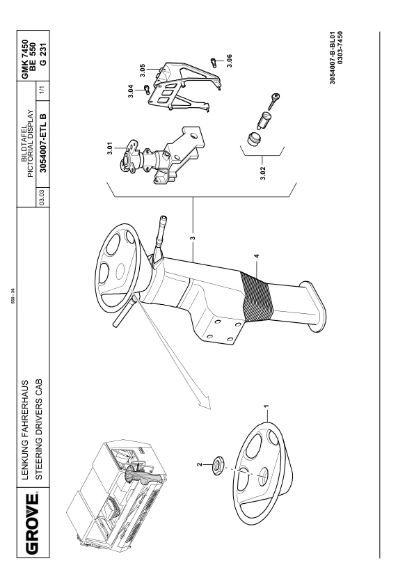 Grove GMK 7450 Crane Spare Parts List 2004 EN DE-2