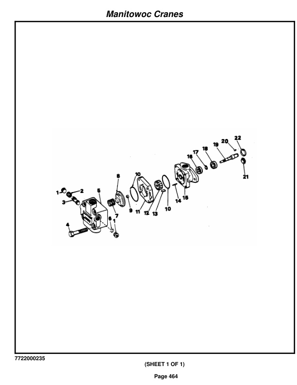 Grove RT422 Crane Parts Manual 69044 2017-3