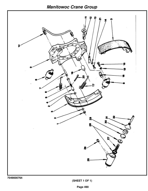 Grove RT422 Crane Parts Manual 72824 2006-3