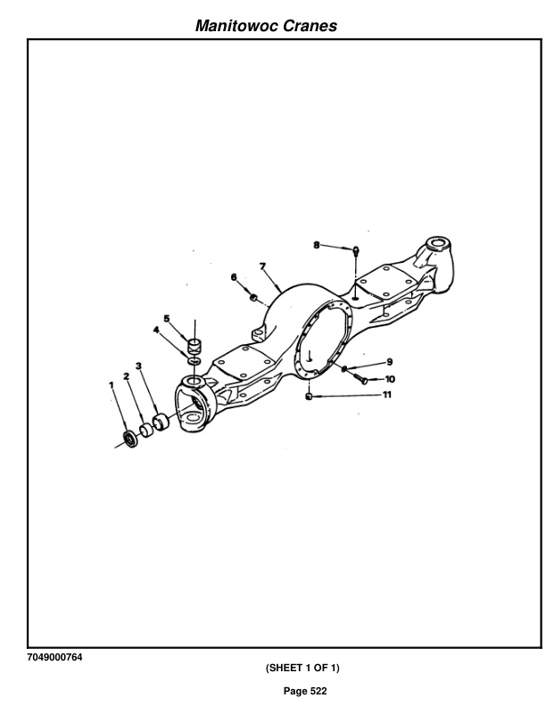 Grove RT422 Crane Parts Manual 74223 2009-3