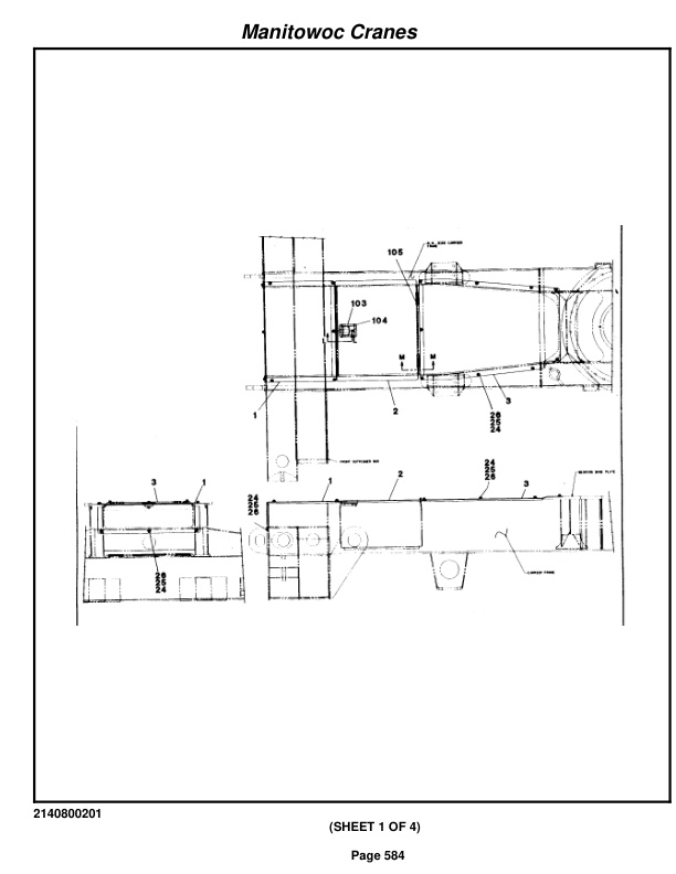 Grove RT422 Crane Parts Manual 79183 2012-3