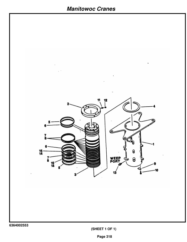 Grove RT422 Crane Parts Manual 79461 2016-2