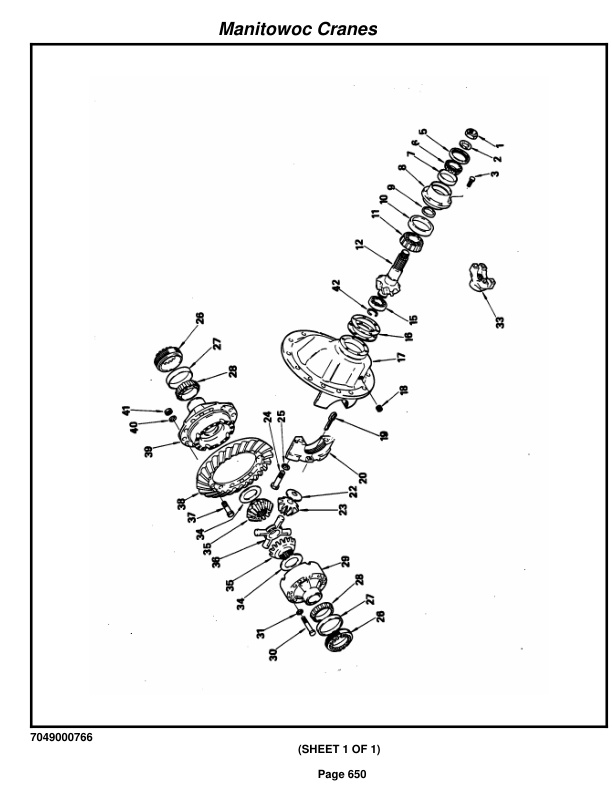 Grove RT422 Crane Parts Manual 79461 2016-3