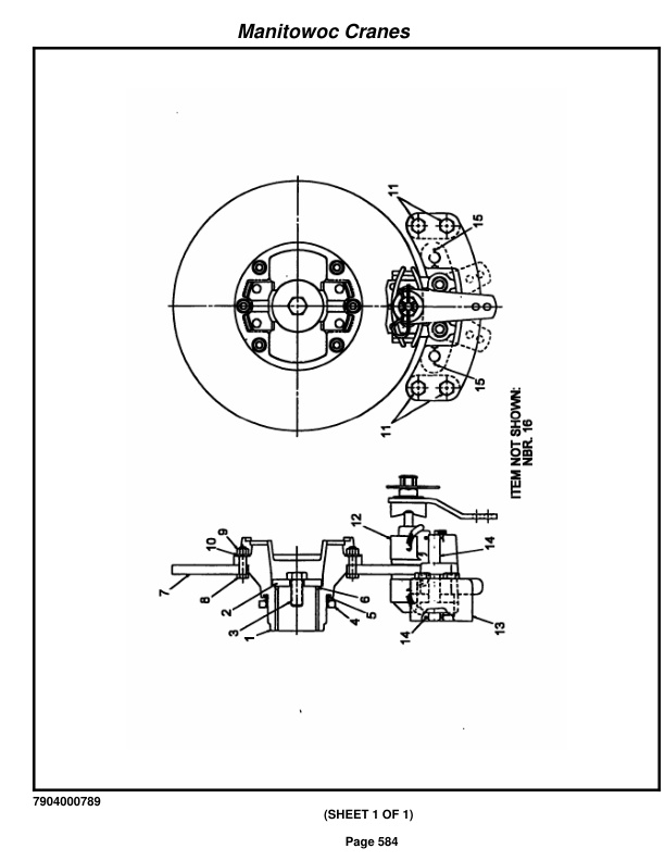 Grove RT500 Crane Parts Manual 220652 2014-3