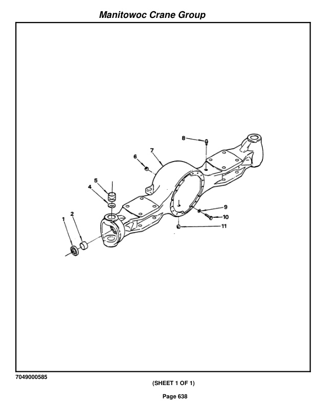 Grove RT500C Crane Parts Manual 77454 2007-3