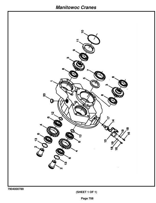 Grove RT500D Crane Parts Manual 220086 2014-3