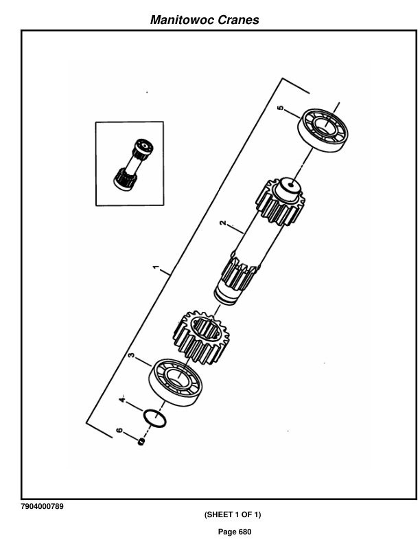 Grove RT500DXL Crane Parts Manual 220193 2014-3