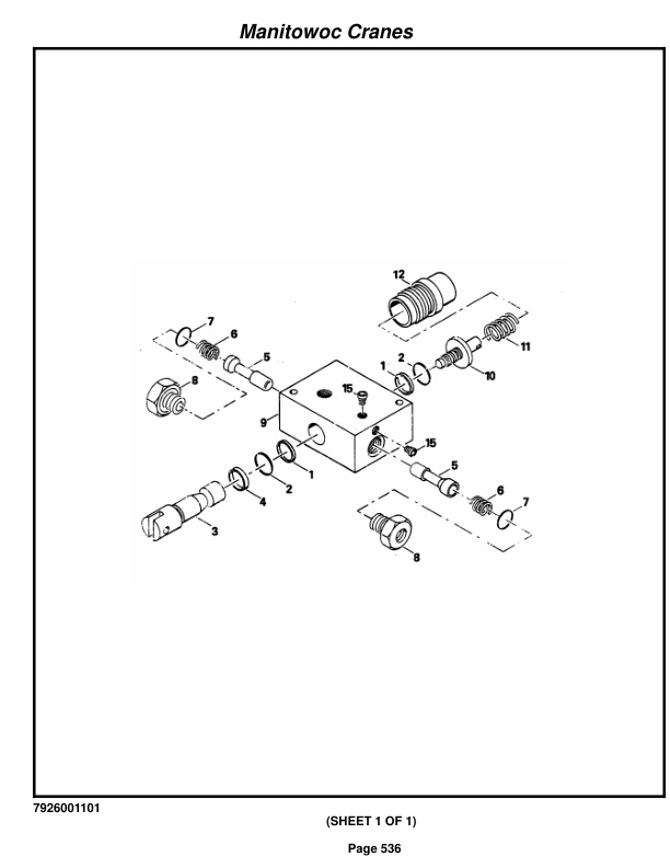 Grove RT518 Crane Parts Manual 68623 2016-3