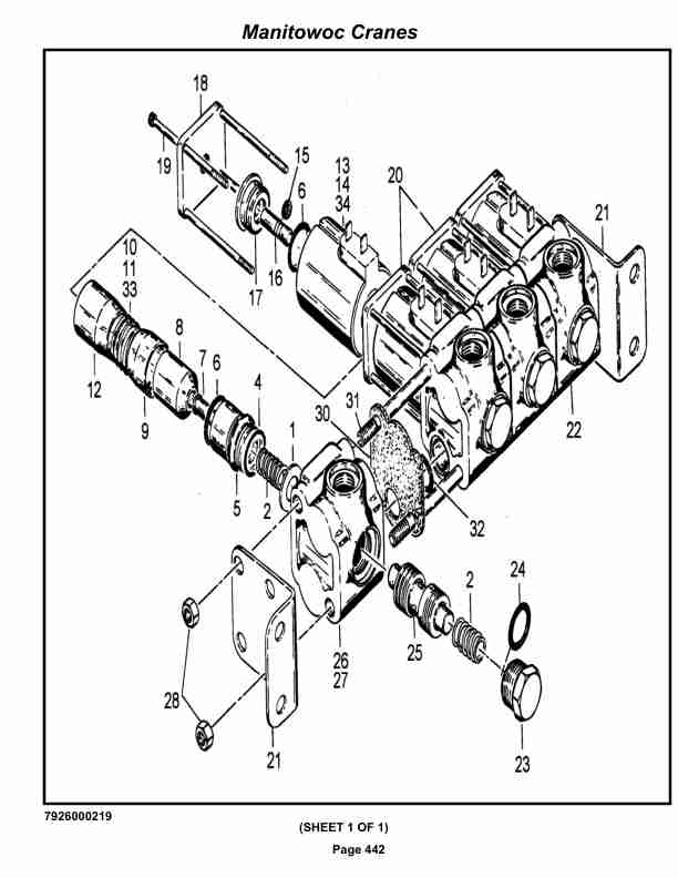 Grove RT522 Crane Parts Manual 49083 2021-3