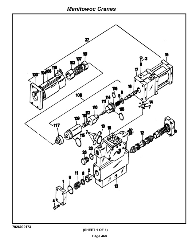 Grove RT522 Crane Parts Manual 69185 2019-3