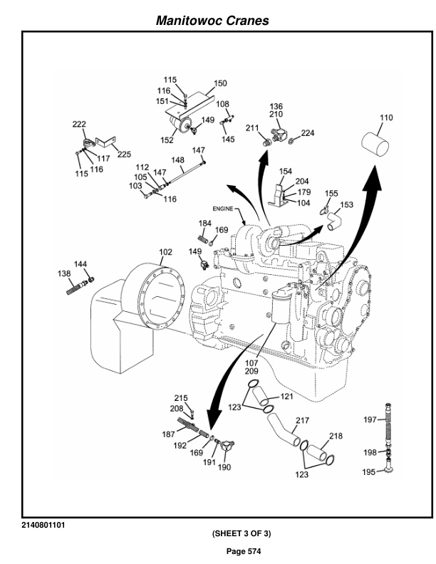 Grove RT522B Crane Parts Manual 220839 2014-3