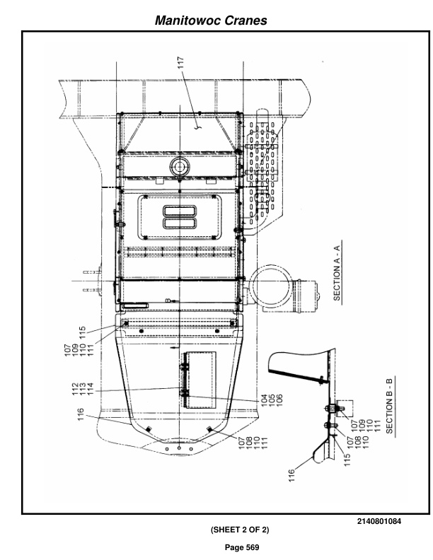 Grove RT522B Crane Parts Manual 221556 2014-3