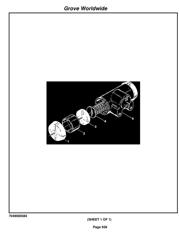 Grove RT528C Crane Parts Manual 73572 2003-3