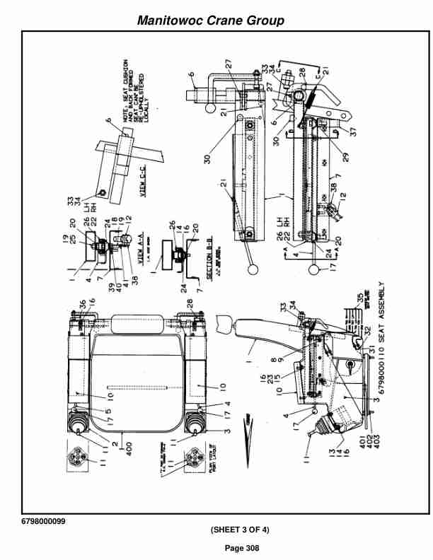 Grove RT528C Crane Parts Manual 73993 2006-2