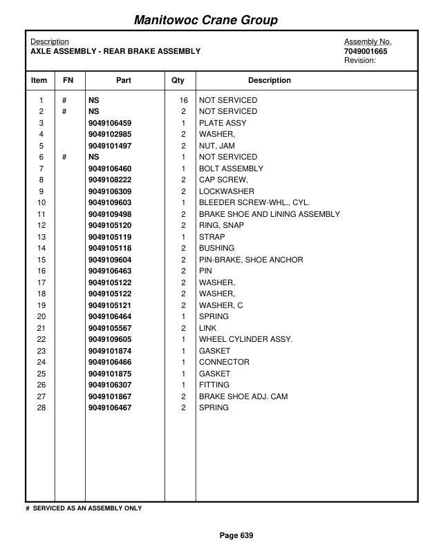 Grove RT528C Crane Parts Manual 81713 2008-3