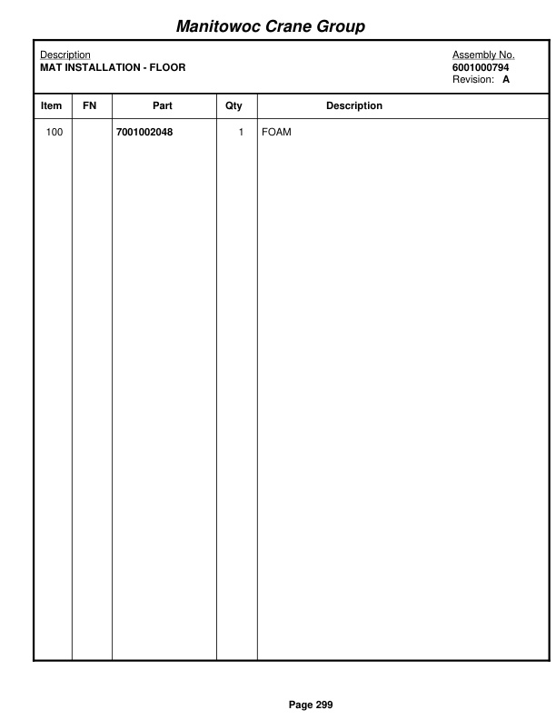 Grove RT528C Crane Parts Manual 82994 2005-2