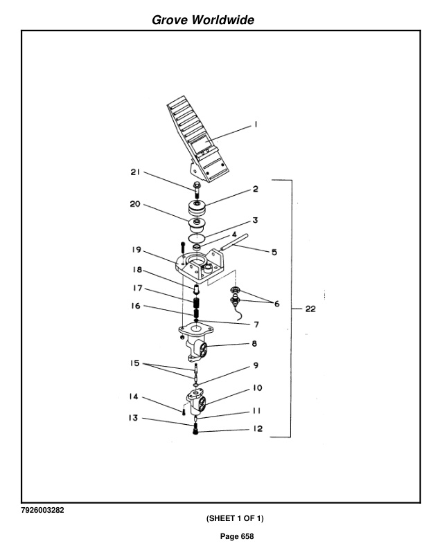 Grove RT530D Crane Parts Manual 82907 2003-3