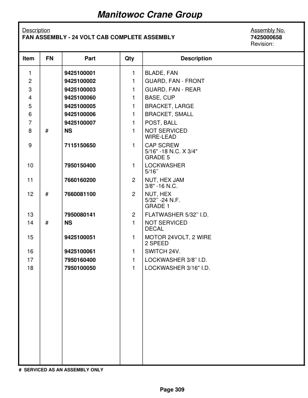 Grove RT530D Crane Parts Manual 84385 2005-2