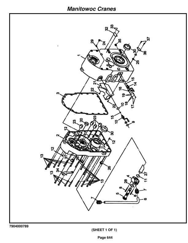 Grove RT530DXL Crane Parts Manual 220349 2014-3