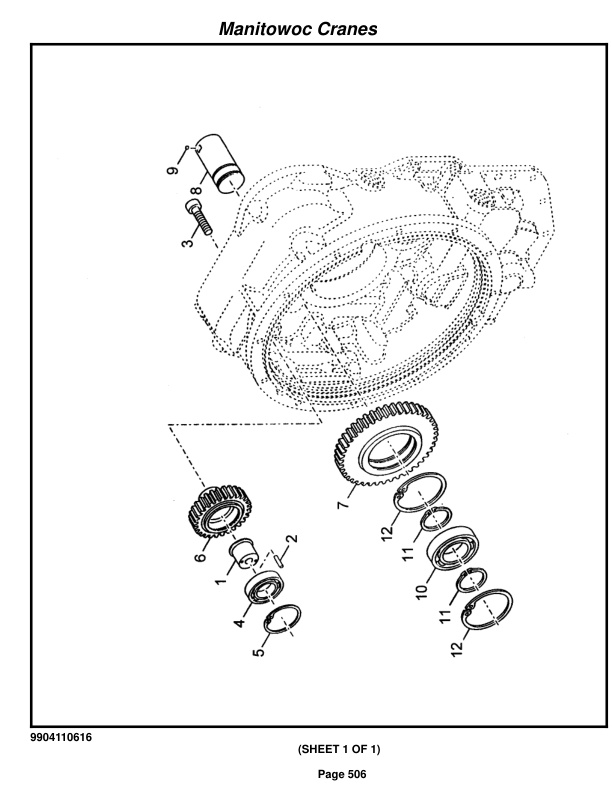 Grove RT530E-2 1 Crane Parts Manual 258107 2017-3