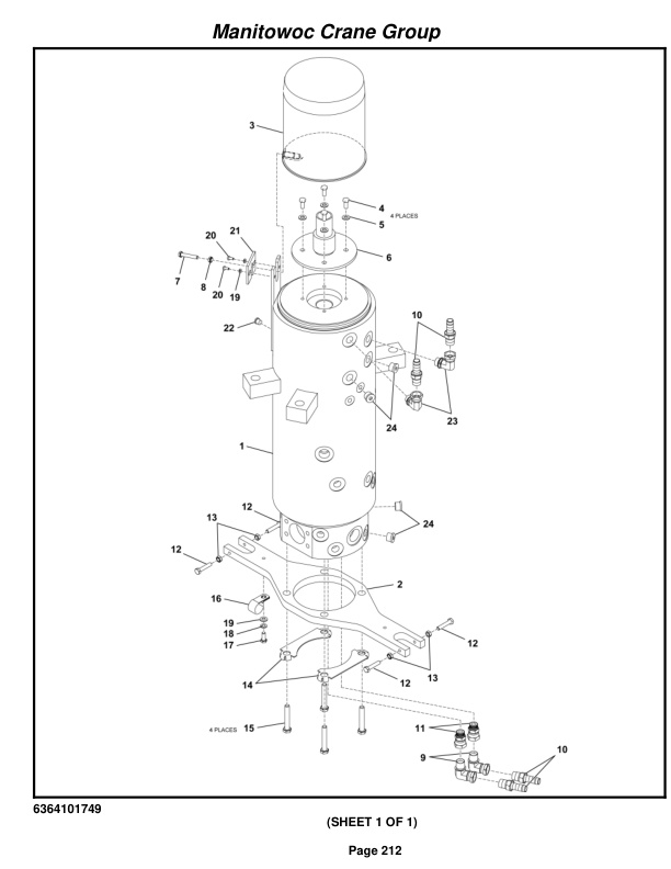 Grove RT530E-2 Crane Parts Manual 226647 2007-2