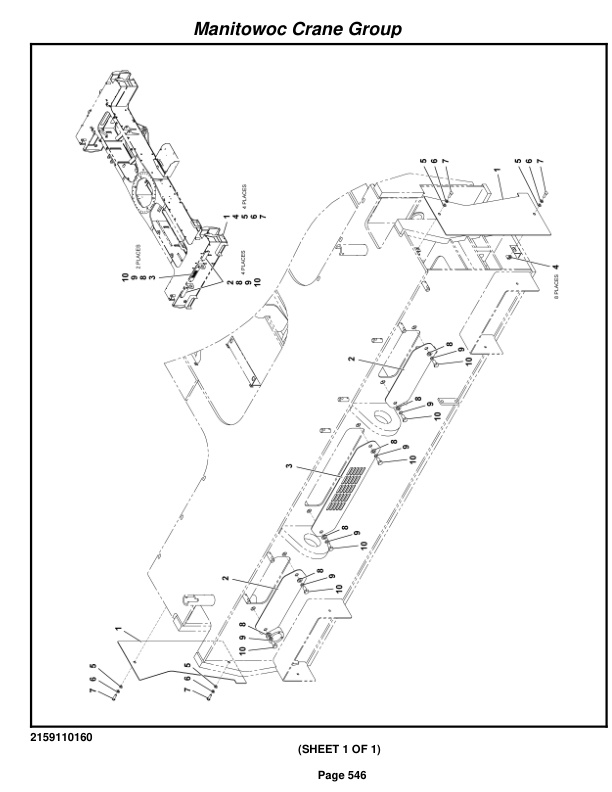 Grove RT530E-2 Crane Parts Manual 226835 2007-3