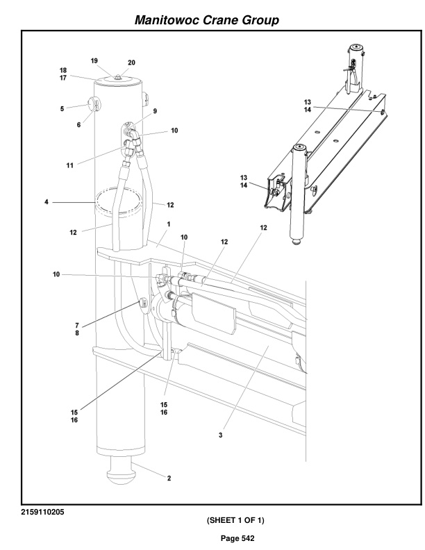 Grove RT530E-2 Crane Parts Manual 226837 2007-3