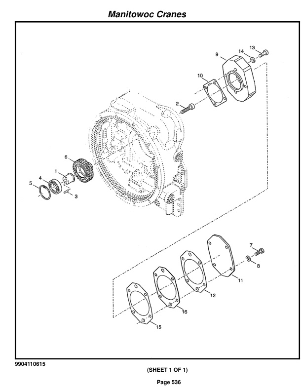 Grove RT530E-2 Crane Parts Manual 226912 2015-3