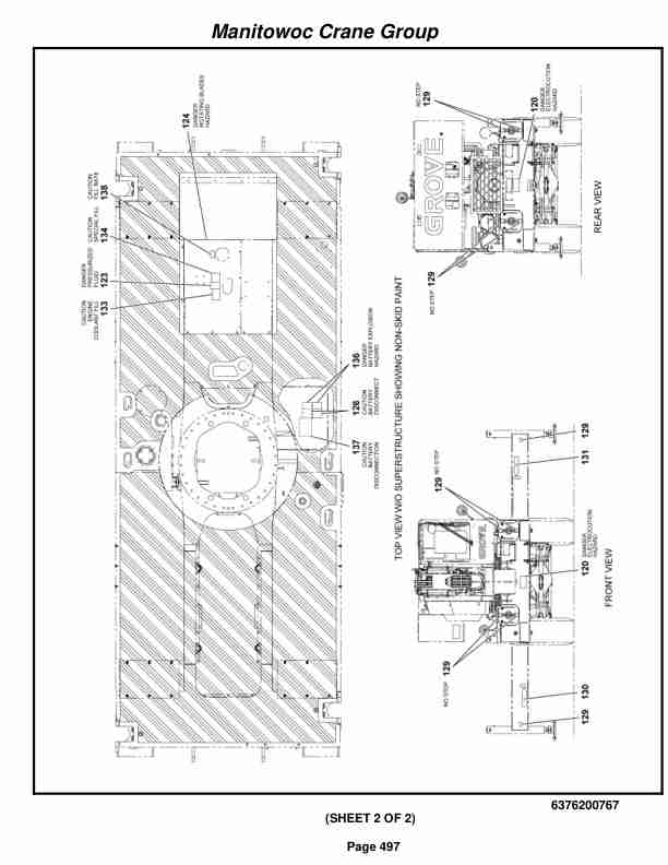 Grove RT530E-2 Crane Parts Manual 227430 2007-3