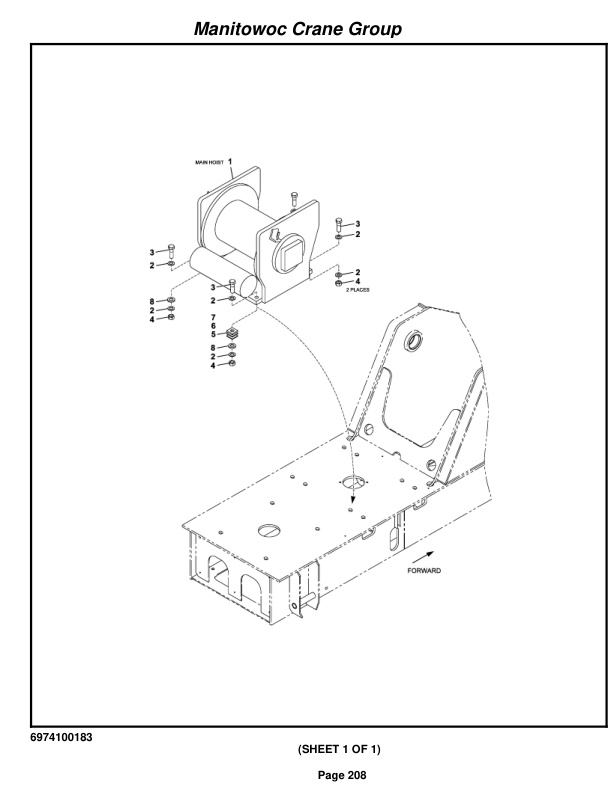 Grove RT530E-2 Crane Parts Manual 228664 2008-2