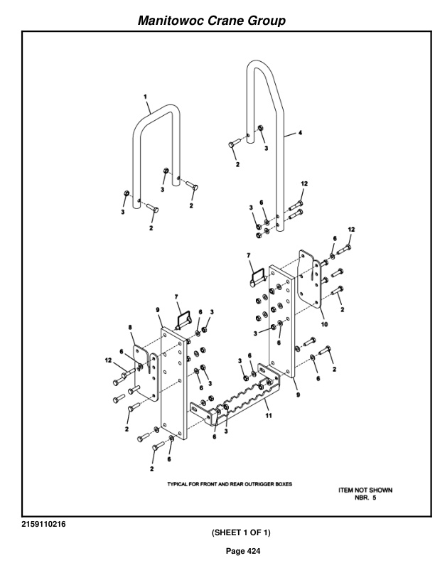 Grove RT530E-2 Crane Parts Manual 228664 2008-3