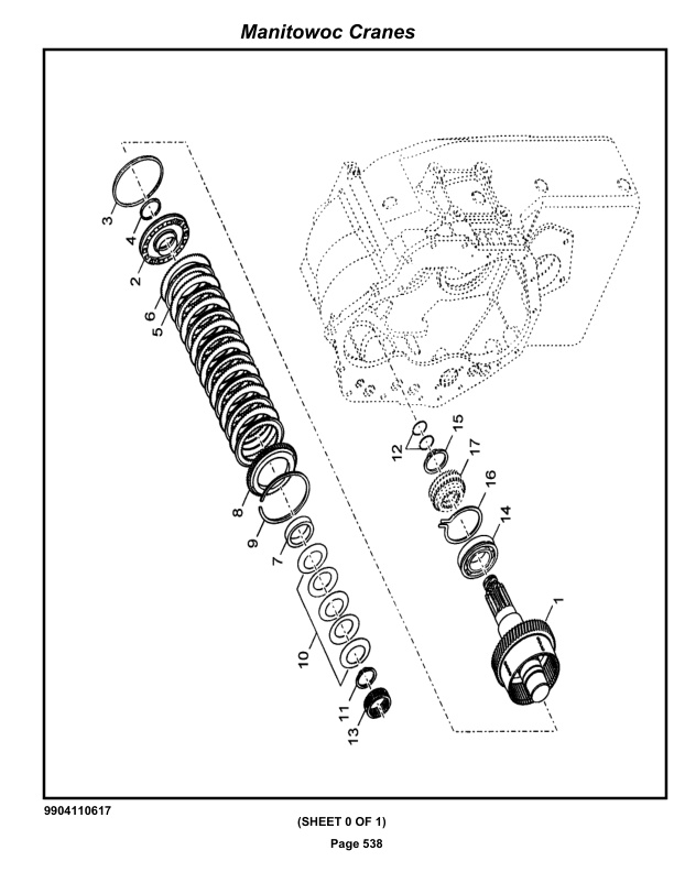 Grove RT530E-2 Crane Parts Manual 229355 2018-3