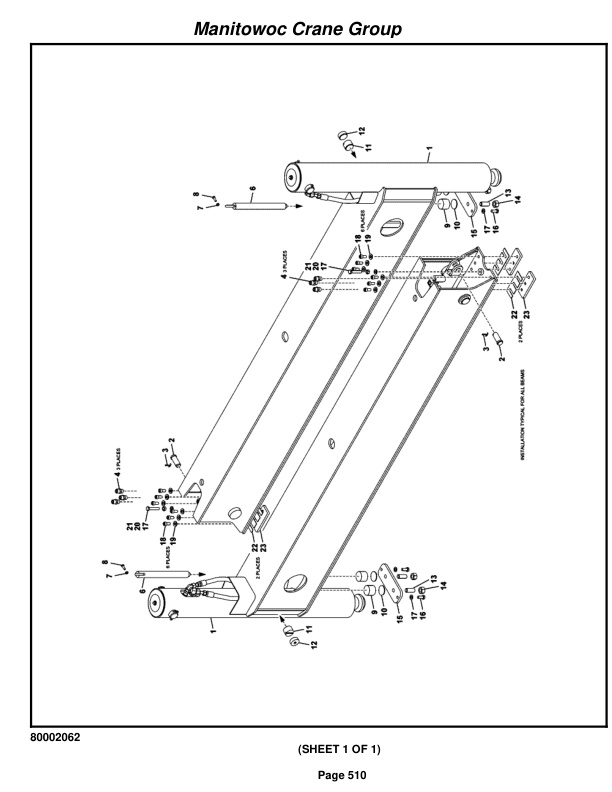 Grove RT530E-2 Crane Parts Manual 229530 2008-3