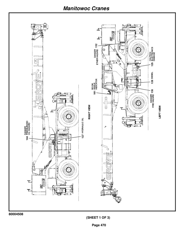 Grove RT530E-2 Crane Parts Manual 230880 2009-3