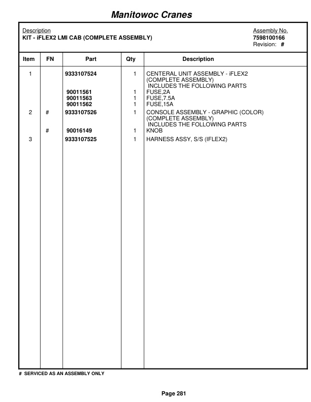 Grove RT530E-2 Crane Parts Manual 231117 2010-2