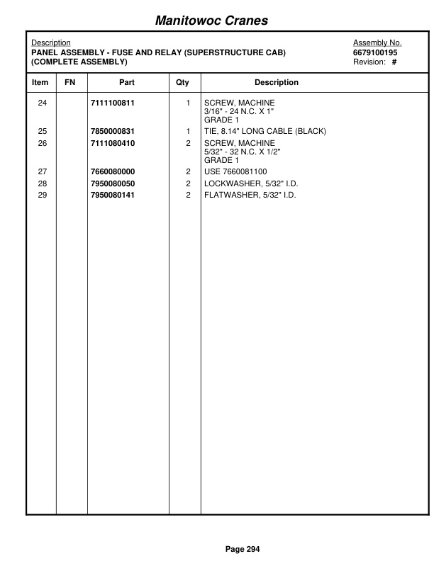 Grove RT530E-2 Crane Parts Manual 231352 2010-2