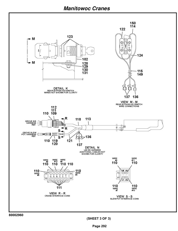 Grove RT530E-2 Crane Parts Manual 231359 2010-2