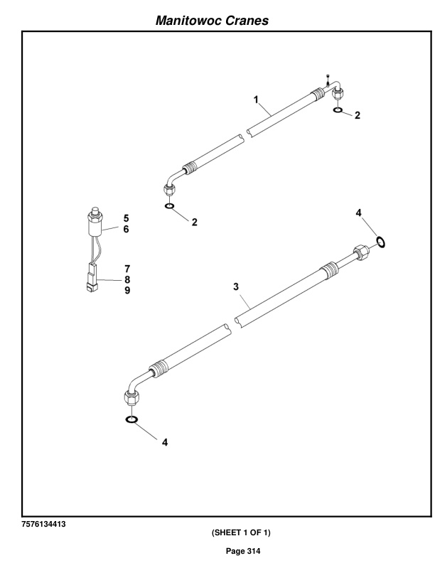 Grove RT530E-2 Crane Parts Manual 232142 2011-2