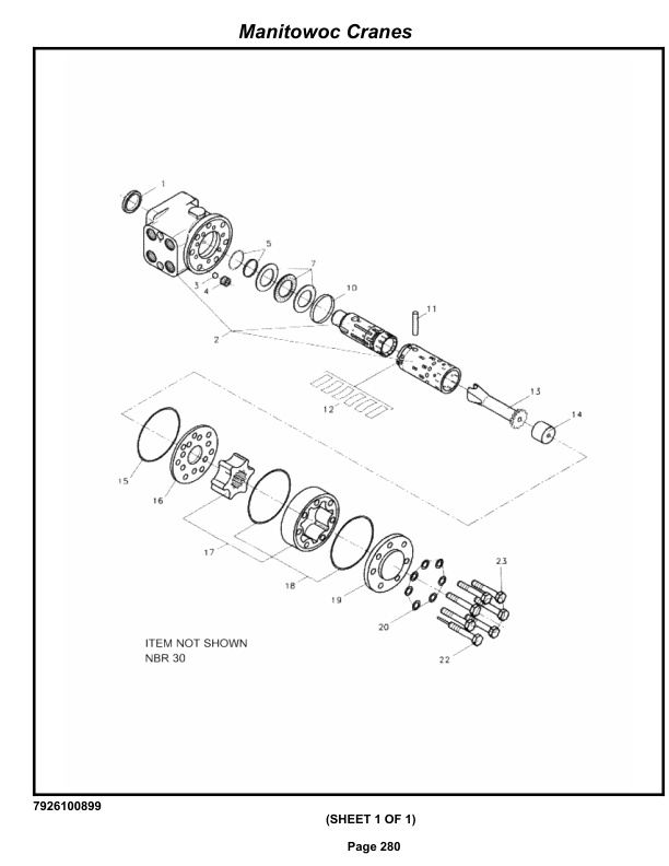 Grove RT530E-2 Crane Parts Manual 233061 2012-2